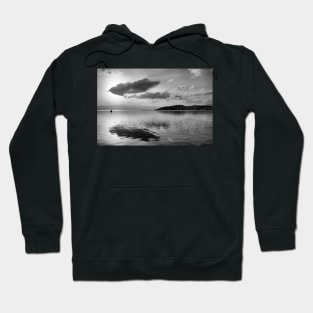 Ohrid Lake ,Black and White . Hoodie